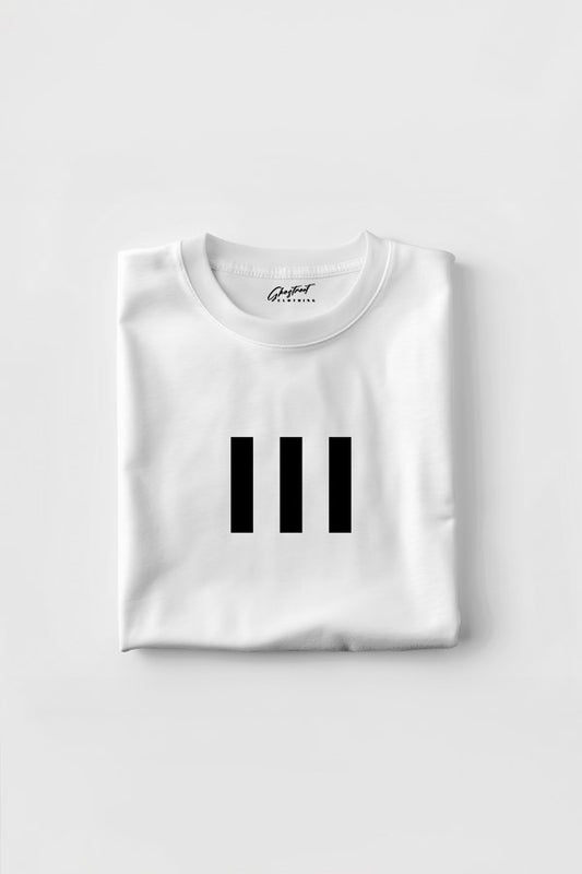 Unisex Three Stripes Oversized T-shirt - GHOSTREET