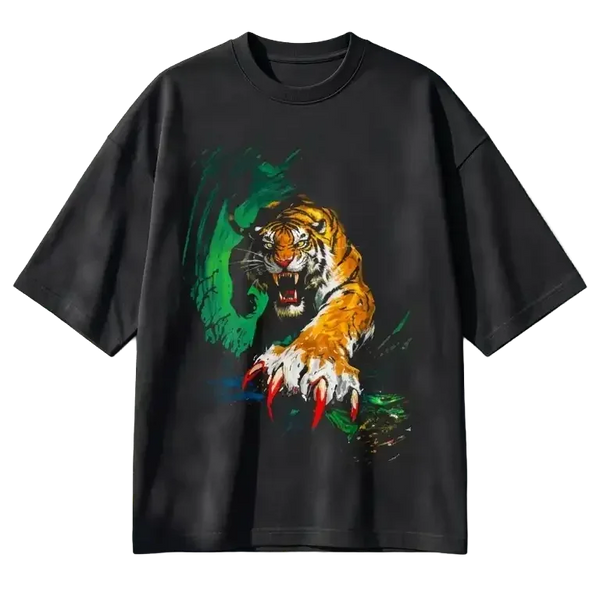 Ghostreet 260 GSM Terry Knit Oversized T-Shirt Front View
