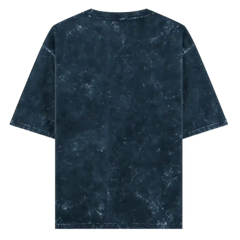 Acid Wash: Navy Blue Ghostreet Oversized Tshirt - GHOSTREET 