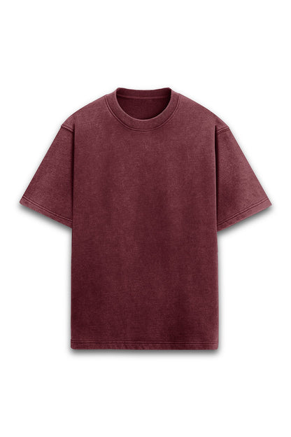 Acid Wash: Plain Oversized Classic T-shirt - GHOSTREET 