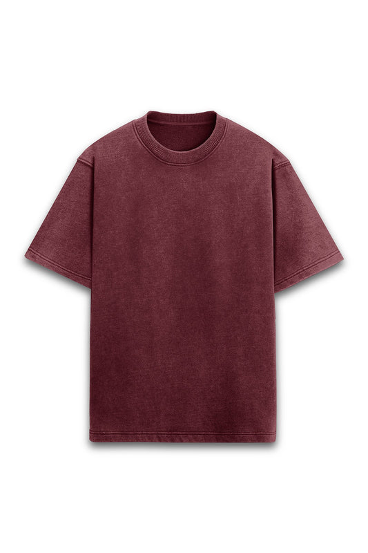 Acid Wash: Plain Oversized Classic T-shirt - GHOSTREET 