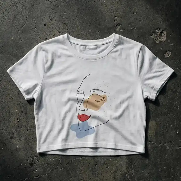 Face Crop Top - GHOSTREET  flat