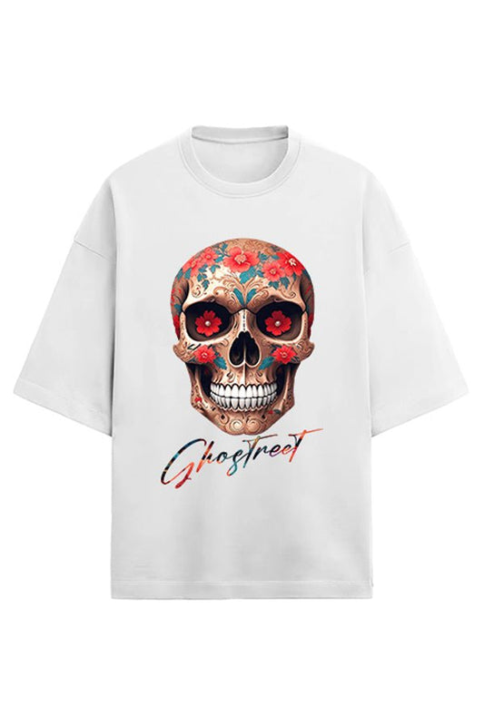 Skull Unisex Oversized T-shirt - GHOSTREET 