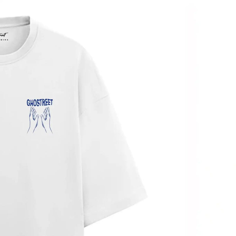 Unisex Blue Ghost Oversized T-shirt - GHOSTREET 