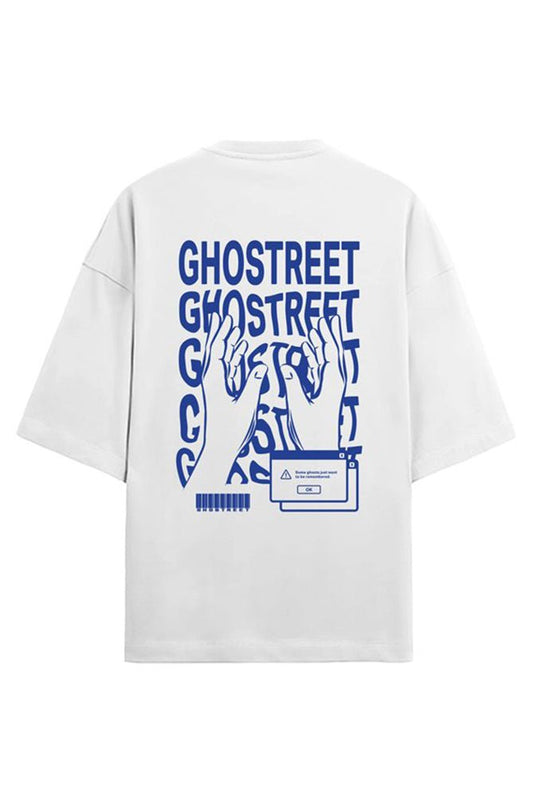 Unisex Blue Ghost Oversized T-shirt - GHOSTREET 