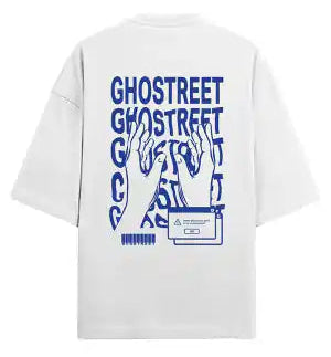 Unisex Blue Ghost Oversized T-shirt - GHOSTREET