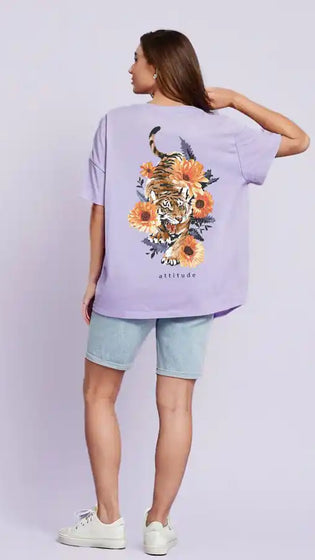 Unisex Terry Oversized Tiger Ghostreet Tshirt - GHOSTREET  — Photo 6