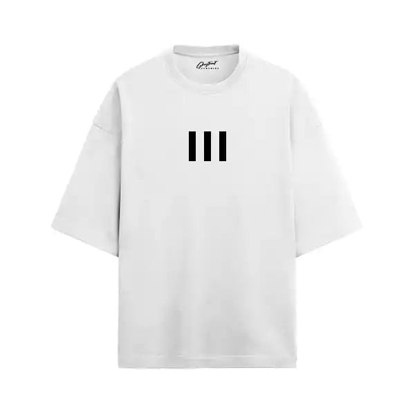 Unisex Three Stripes Oversized T-shirt - GHOSTREET 