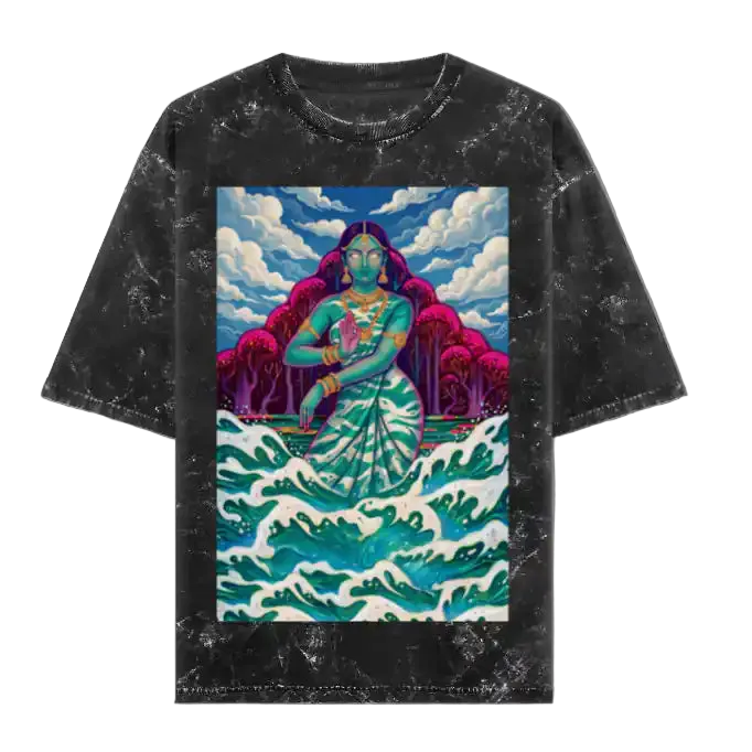 Unisex_Acid_Washed_Oversized_Mother_Nature_Graphic_Tee_ghostreet_front