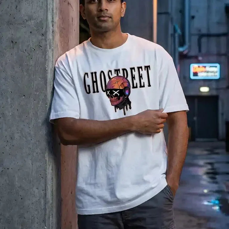Unisex Premium Cotton-Stretch Essential Tee Front model