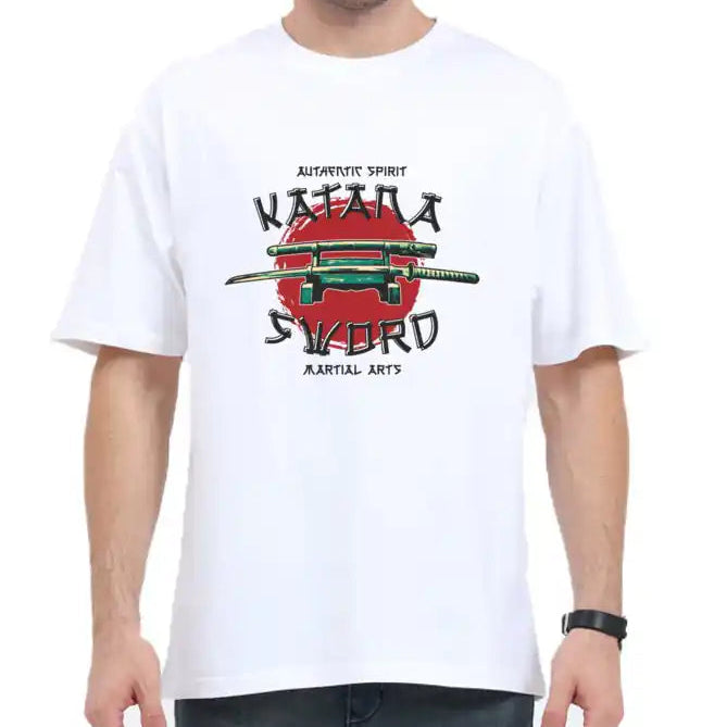 White Katana T-shirt - GHOSTREET 