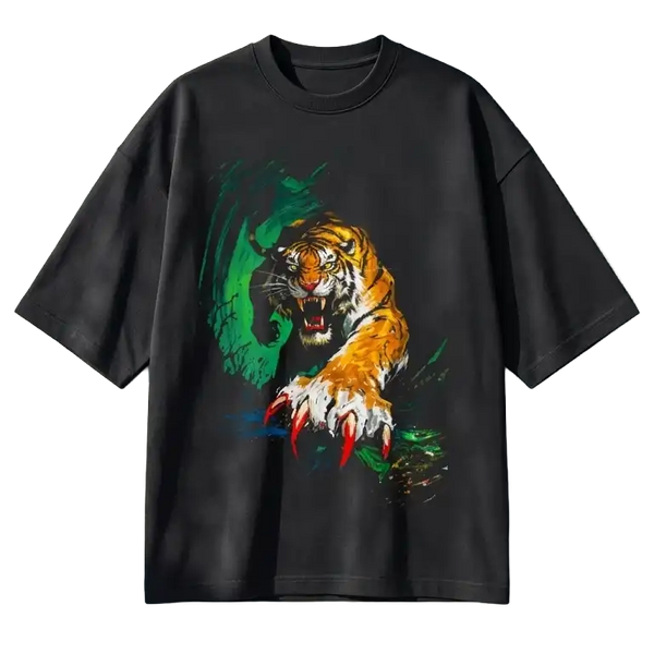 Ghostreet 260 GSM Terry Knit Oversized T-Shirt Front View