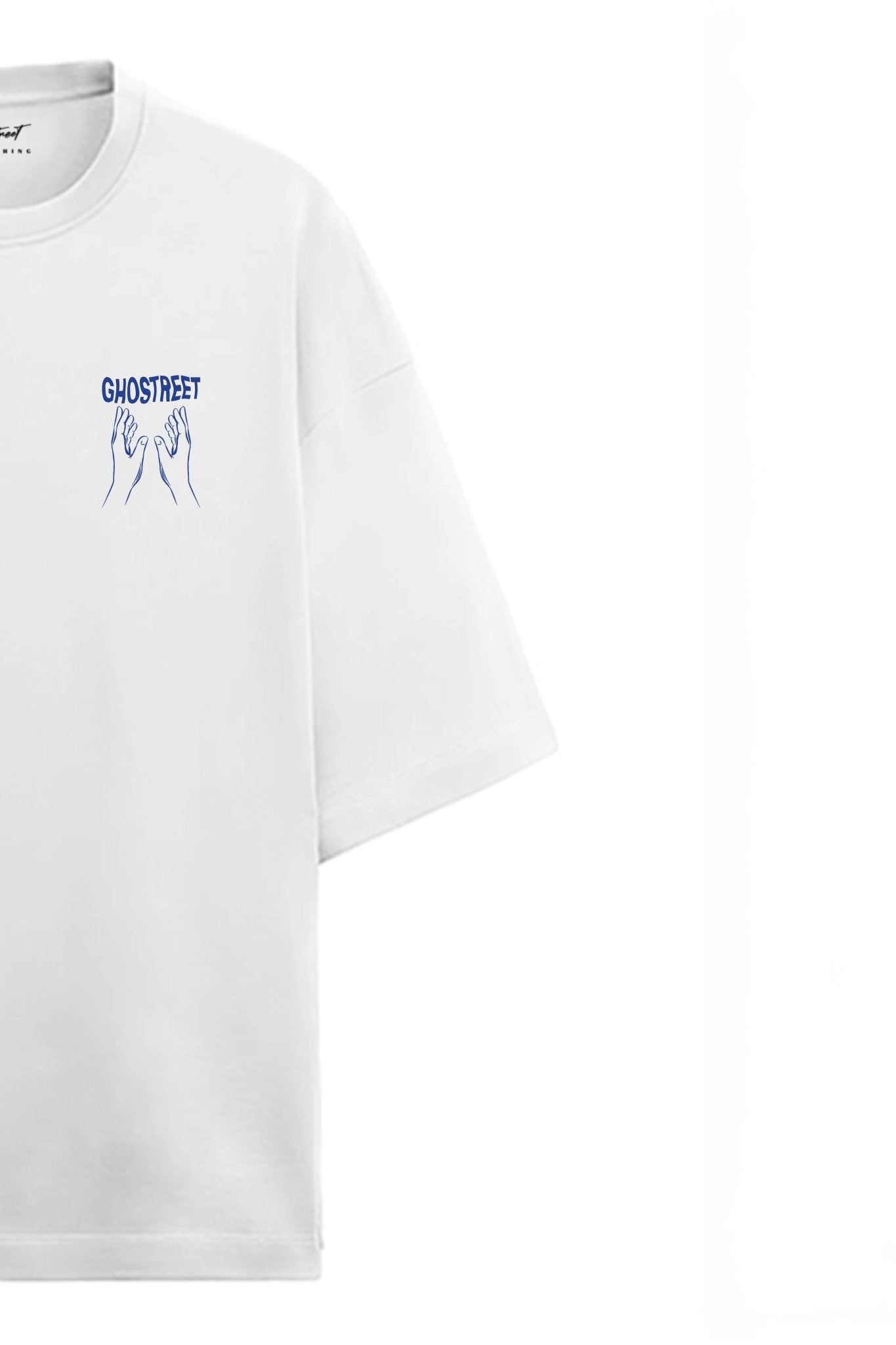 Unisex Blue Ghost Oversized T-shirt - GHOSTREET