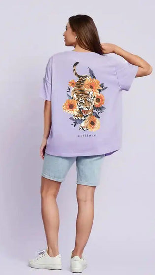 Unisex Terry Oversized Tiger Ghostreet Tshirt - GHOSTREET  — Photo 10
