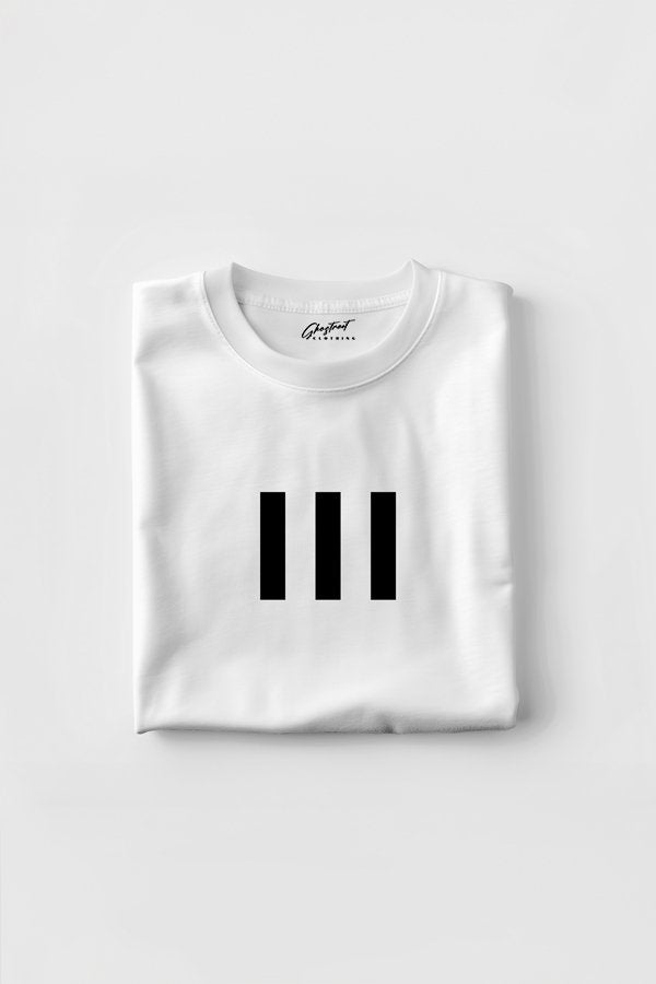 Unisex Three Stripes Oversized T-shirt - GHOSTREET